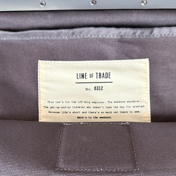 Line Of Trade Other - LINE OF TRADE Canvas Weekender Bag